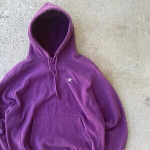 Vintage Champion Reverse Weave Purple Hoodie